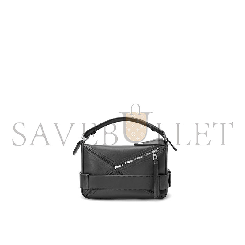 LOEWE SMALL PUZZLE BIKER BAG IN SHINY CALFSKIN A510S21XC7 (24*16.5*10.5cm)
